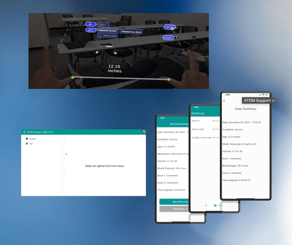 Image of medical software for AR, Mobile and Desktop devices.
